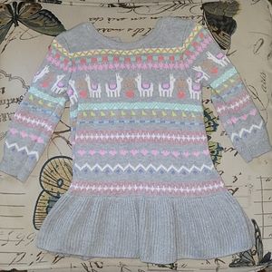 Baby Girl Gap Llama Sweater Dress
